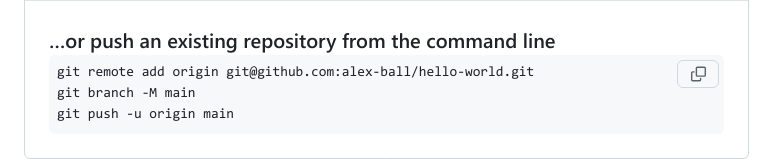 GitHub instructions
